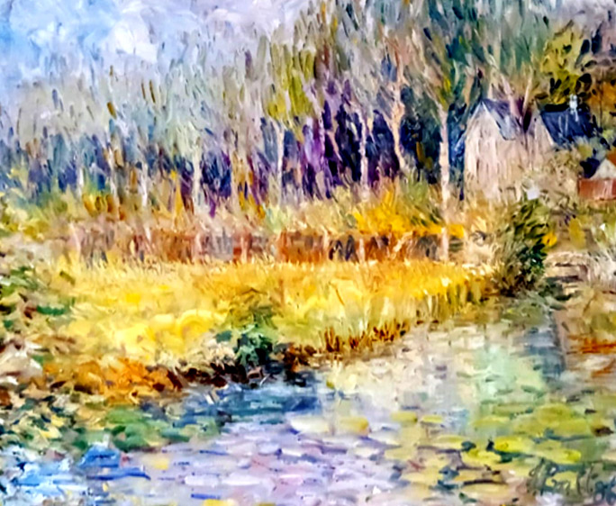 Lillies by the River - Jeffrey Pratt